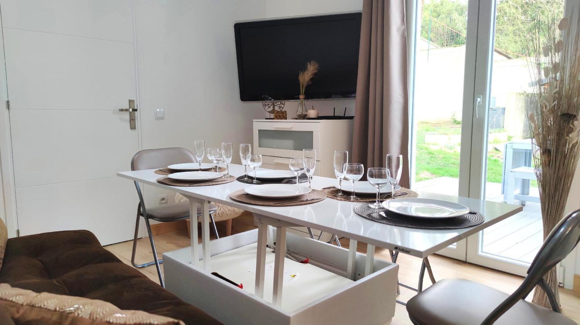 The Little Oak - Tiny House With Bed On Mezzanine & Terrace - From 1 To 4 P Disney, Paris & Cdg Pomponne Eksteriør billede