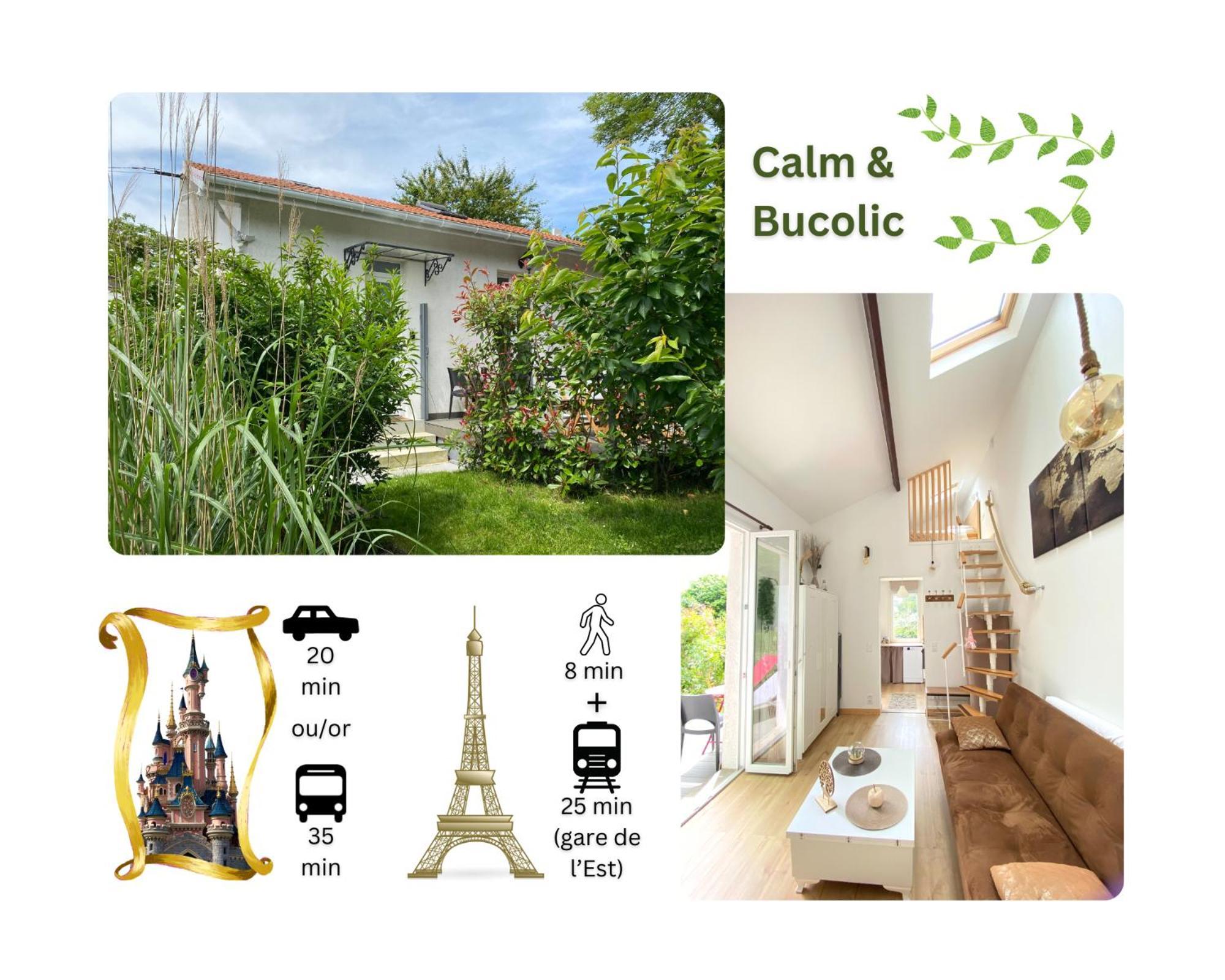 The Little Oak - Tiny House With Bed On Mezzanine & Terrace - From 1 To 4 P Disney, Paris & Cdg Pomponne Eksteriør billede